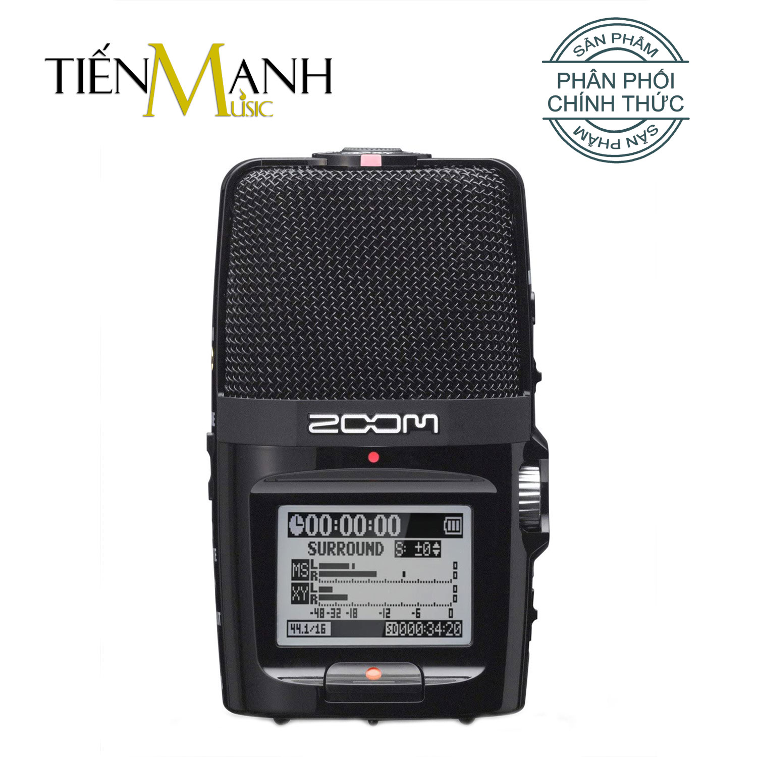 Máy Thu Ghi Âm Mic Zoom H2N - Thiết bị thu âm cầm tay kỹ thuật số Microphone Stereo